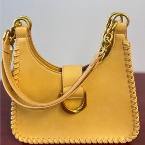 Antik Kraft Yellow Handbag with Gold Accents